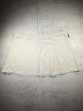 Nike Court Tennis Skort White Athletic Skirt Built In Shorts Size M